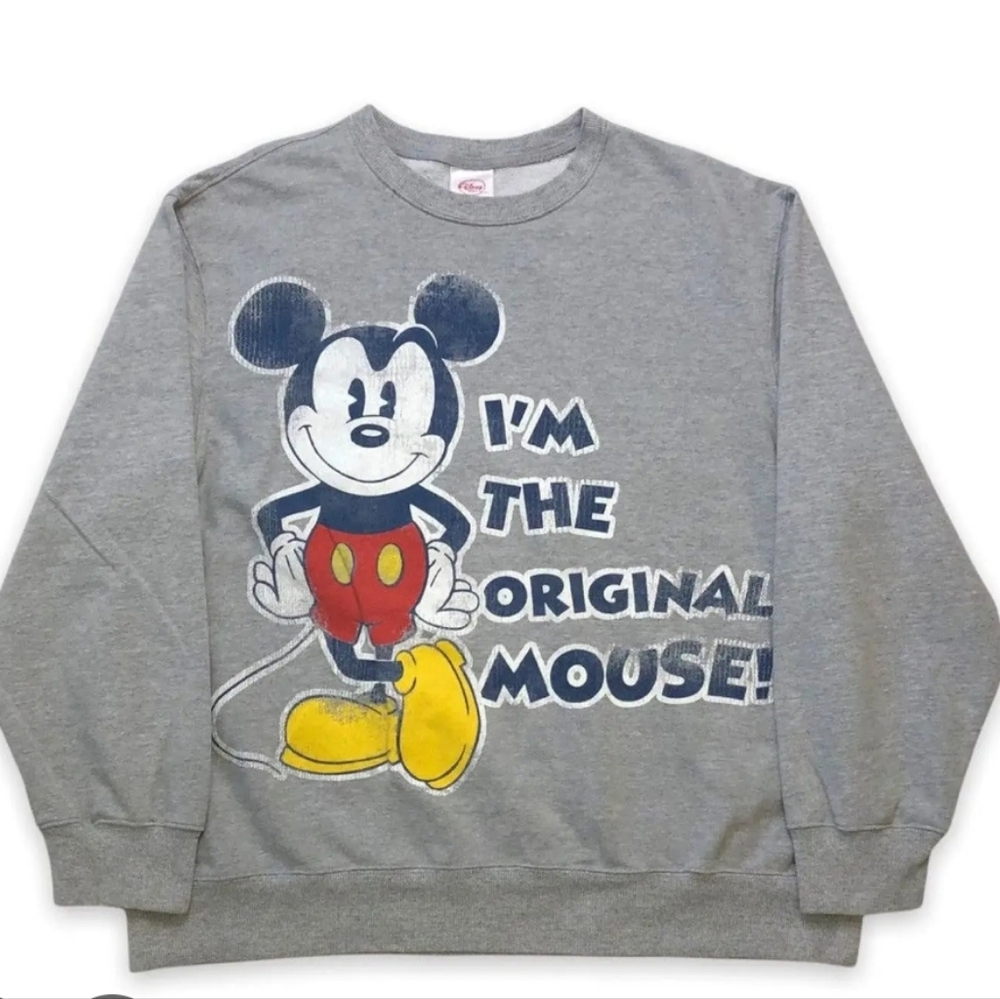 Vintage Disney Mickey Mouse Gray Sweatshirt